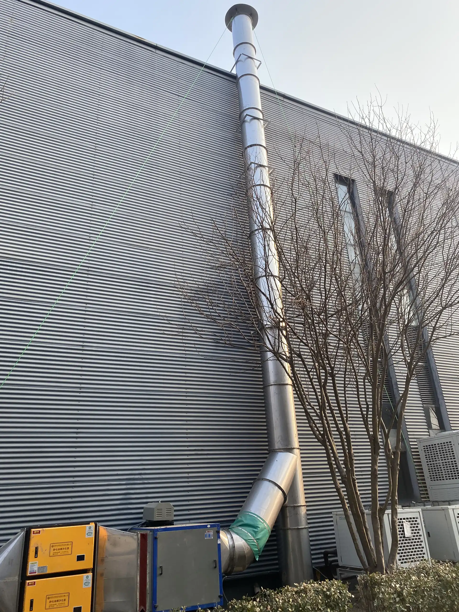 厂房室外、大型风管与屋面工程现场素材13
